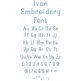 Ivan Embroidery Font | Machine Embroidery Designs by JuJu