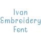 Ivan Embroidery Font | Machine Embroidery Designs by JuJu