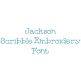 Jackson Scribble Embroidery Font | Machine Embroidery Designs by JuJu
