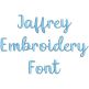 Jaffrey Embroidery Font | Machine Embroidery Designs by JuJu