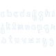 Janay Bean Stitch Applique Script Font | Machine Embroidery Designs by JuJu