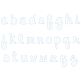 Janay Bean Stitch Applique Script Font | Machine Embroidery Designs by JuJu