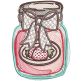 Canning Jars Sketch | Machine Embroidery Designs by JuJu
