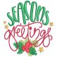 Jolly Christmas Word Art 2 Digital Embroidery Machine Designs by JuJu