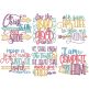 Joy In Him Word Art Machine Embroidery Designs by JuJu