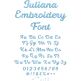 Juliana Embroidery Font | Machine Embroidery Designs by JuJu