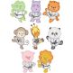 Karate Critters Applique Machine Embroidery Designs by JuJu 