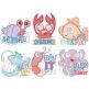Kids Beach Puns 2 | Machine Embroidery Designs by JuJu