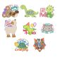 Kids Animal Word Art 3 Machine Embroidery Designs By JuJu
