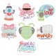 Kids Word Art 2 Applique Machine Embroidery Designs by JuJu 

