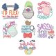Kids Word Art 3 Machine Embroidery Designs by JuJu
