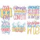 Kindness Word Art Machine Embroidery Designs by JuJu
