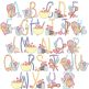 Kitchen Tools Alphabet Digital Embroidery Machine Designs by JuJu
