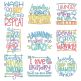 Laundry Word Art Machine Embroidery Designs by JuJu

