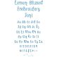 Lemon Blissed Embroidery Font | Machine Embroidery Designs by JuJu