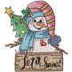 Let Is Snow Whimsy Snowman | Machine Embroidery Designs by JuJu