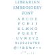 Librarian Embroidery Font | Machine Embroidery Designs by JuJu