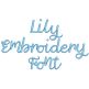 Lily Font Digital Embroidery Machine Designs by JuJu