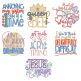 Little Ones Word Art 3 Machine Embroidery Designs by JuJu
