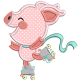 Little Piggies Machine Embroidery Designs by JuJu
