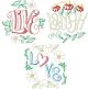                                 Live Laugh Love Word Art | Machine Embroidery Designs by JuJu
                            
