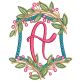Lydia Alphabet | Machine Embroidery Designs by JuJu