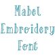 Mabel Embroidery Font | Machine Embroidery Designs by JuJu