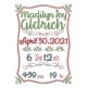 Madilyn Birth Announcement Template Machine Embroidery Designs by JuJu