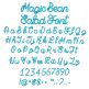 Magic Bean Salad Font Digital Embroidery Machine Designs by JuJu