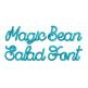 Magic Bean Salad Font Digital Embroidery Machine Designs by JuJu