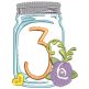 Mason Jar Numbers | Machine Embroidery Designs by JuJu