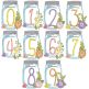 Mason Jar Numbers | Machine Embroidery Designs by JuJu