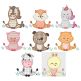 Meditation Animals 2 Applique Machine Embroidery Designs by JuJu 