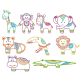 Mehndi Jungle Animals Machine Embroidery Designs by JuJu