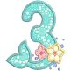 Mermaid Applique Numbers Machine Embroidery Designs By JuJu