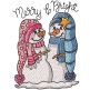Merry And Brighy Whimsy Snowmen | Machine Embroidery Designs by JuJu
