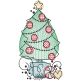 Merry Christmas Sketch 1 Digital Embroidery Designs by JuJu