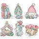Merry Christmas Sketch 1 Digital Embroidery Designs by JuJu