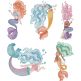 Mesmerizing Mermaids | Machine Embroidery Designs by JuJu