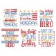 Military Veteran Word Art Machine Embroidery Designs by JuJu
