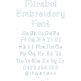 Mirabel Embroidery Font | Machine Embroidery Designs by JuJu