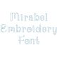 Mirabel Embroidery Font | Machine Embroidery Designs by JuJu