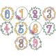 Mireille Numbers | Machine Embroidery Designs by JuJu