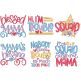 Mom and Me Word Art 1 | Machine Embroidery Designs by JuJu