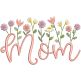 Mom Heirloom Garden Satin Embroidery Design