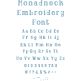 Monadnock Embroidery Font | Machine Embroidery Designs by JuJu