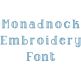 Monadnock Embroidery Font | Machine Embroidery Designs by JuJu