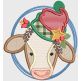 Merry Christmas To Moo Digital Embroidery Designs by JuJu