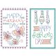 Mother's Father's Day Greeting Cards | Machine Embroidery Designs by JuJu