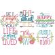 Motivational Word Art 2 | Machine Embroidery Designs by JuJu